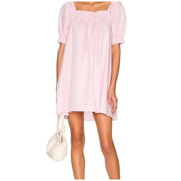 Show Me Your MuMu Dresses & Skirts - Show Me Your‎ MuMu Annalynne Mini Dress Petal Pink Puff Sleeve Babydoll Sz Small